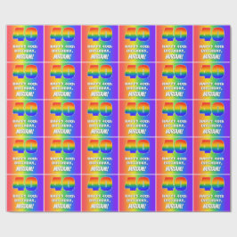 40. Geburtstag: Farbenfroh, Fun Rainbow Pattern #  Geschenkpapier