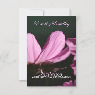 40. Geburtstag Feier Kosmos Custom Einladung