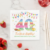40. Geburtstag Fiesta Napkins Serviette (Beispiel)