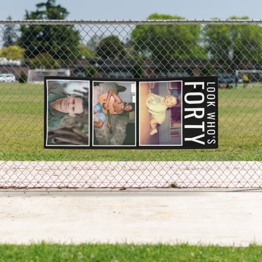 40. Geburtstag Foto Banner (Insitu)