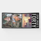 40. Geburtstag Foto Banner (Horizontal)