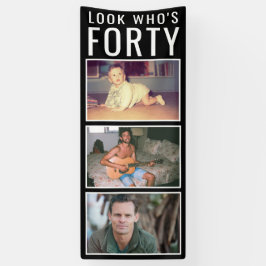 40. Geburtstag Foto Banner