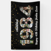 40. Geburtstag Foto Collage gegründet 1984 Banner (Vertikal)