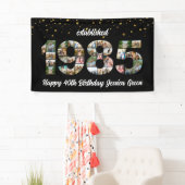 40. Geburtstag Foto Collage gegründet 1985 Banner (Insitu)