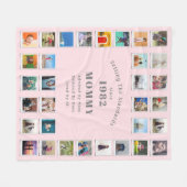 40. Geburtstag Foto Collage Mommy Fleece Blanket (Vorderseite (Horizontal))