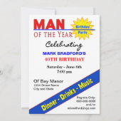 40. Geburtstag FOTO Einladung - Zeitschriftenabdec (Rückseite)