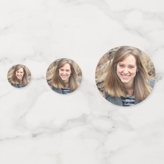 40. Geburtstag Foto Konfetti (Rückseiten)