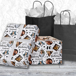 40. Geburtstag Foto Wrapping Paper Geschenkpapier