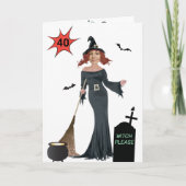 40. Geburtstag Frauen Neue Witze Bitte Karte (Vorderseite)