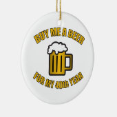 40. Geburtstag Funny Beer Keramik Ornament (Rechts)