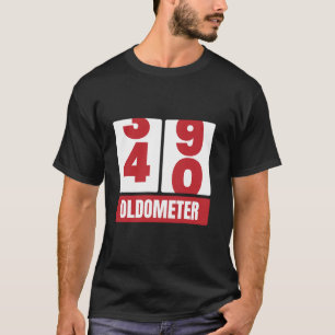 40. Geburtstag Funny Gift Men Women Oldometer 39 T-Shirt