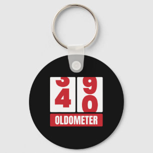 40. Geburtstag Funny Gift Men Women Oldometer -4 Schlüsselanhänger