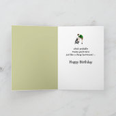 40. Geburtstag Funny Lawnmäwer Insult Karte (Innenseite)