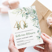 40. Geburtstag für ihren Erwachsenen Geburtstag Einladung