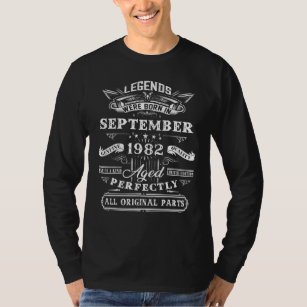 40. Geburtstag für Legenden Geboren im September 1 T-Shirt