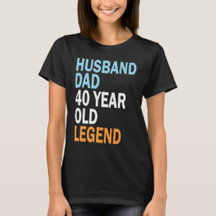 40. Geburtstag für Männer 40 Jahre Vintage Vater T-Shirt