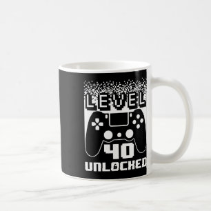 40. Geburtstag für Männer Stufe 40 Unverriegelter Kaffeetasse