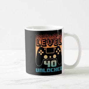 40. Geburtstag für Männer Stufe 40 Unverriegelter Kaffeetasse