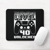 40. Geburtstag für Männer Stufe 40 Unverriegelter Mousepad (Mit Mouse)