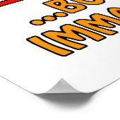 40. Geburtstag Gag Geschenke Poster (Ecke)