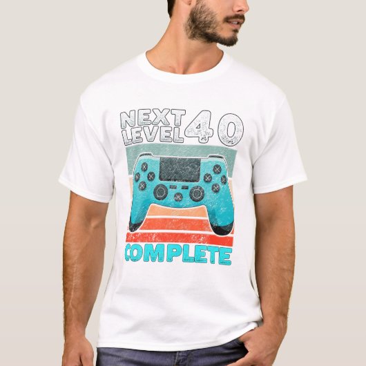40. Geburtstag Gamer T-Shirt (Vorderseite)