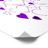 40. Geburtstag Gästebuchposter Poster (Ecke)