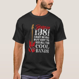 40. Geburtstag Geboren 1981 I Electric Guitar I Ro T-Shirt