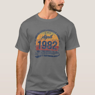 40. Geburtstag Geboren April 1982 Absolut Phantast T-Shirt
