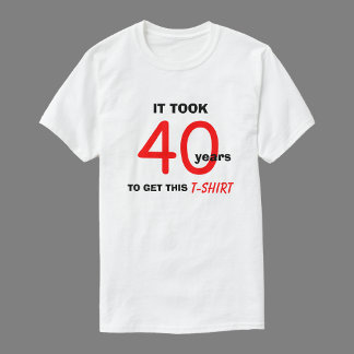 40. Geburtstag Geschenke Ideen für Men T Shirt - F