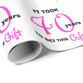 40. Geburtstag Geschenkpapier Wrap Wrapping Papier (Rolleneckpunkt)