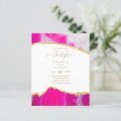 40. Geburtstag Glitzer Agate Girly Design (Stehend Vorderseite)