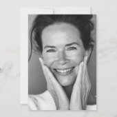 40. Geburtstag Gold Glitzer & Black Party Einladung (Rückseite)