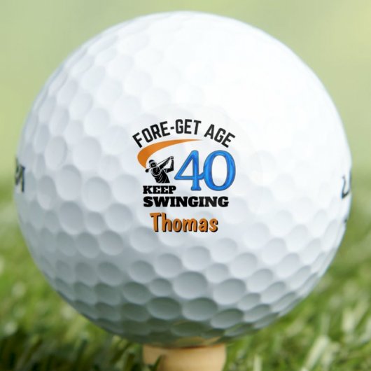 40. Geburtstag Golf Balls 40 Jahre Sonnengeschenk Golfball