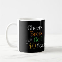 40. Geburtstag Golf Cheers Beers