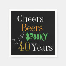 40. Geburtstag Halloween Cheers Biere Spooky Party