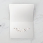 40. Geburtstag Hirschfeind Bouquet Karte (Innenseite)