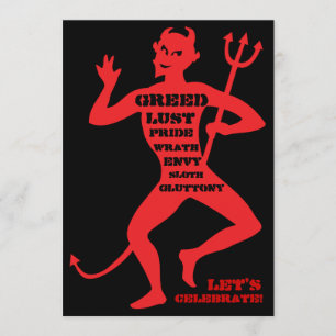 40. Geburtstag - Hölle eines Party Einladung