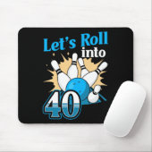40. Geburtstag in 40 Bowling Mousepad (Mit Mouse)