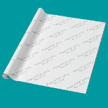 40. Geburtstag individualisierbares Geschenkpapier<br><div class="desc">Geschenkpackung zum 40. Geburtstag,  anpassbar und personalisiert,  sodass Empfänger-Namen hinzugefügt werden können. Einfarbiges,  modernes und elegantes Verpackungspapier/ Geschenkverpackung für besondere Geburtstage für Damen und Herren. Schwarz-Weiß minimales Design.</div>
