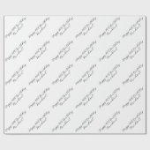 40. Geburtstag individualisierbares Geschenkpapier (Flach)