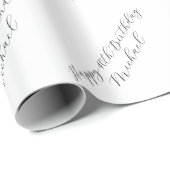 40. Geburtstag individualisierbares Geschenkpapier (Rolleneckpunkt)