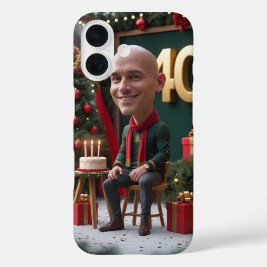 40. Geburtstag iPhone 16 Case - Stilvoller Meilens (Rückseite)
