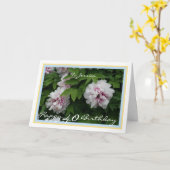 40. Geburtstag Jessica Peonies Moderne Goldene Rah Karte (Gelbe Blume)