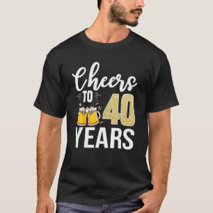 40. Geburtstag jubelt bis 40 Jahre altes Bier T-Shirt