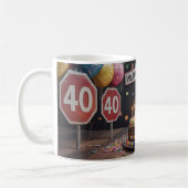 40 Geburtstag Kaffeetasse (Links)