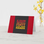 40. GEBURTSTAG KARTE (Gelbe Blume)