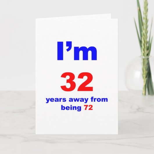 40 Geburtstag Karte (Vorderseite)