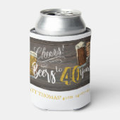40. Geburtstag, Kummer und Bier, Gastgeschenk Dosenkühler (Kanne Vorderseite)