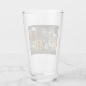 40. Geburtstag, Kummer und Bier, Gastgeschenk Glas (Rückseite)