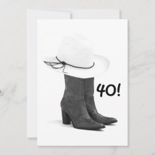 40. GEBURTSTAG LANDWIRTSCHAFT WESTERN EINLADUNG